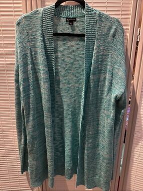 croft & barrow Teal Marled Open-Front Women's Cardigan